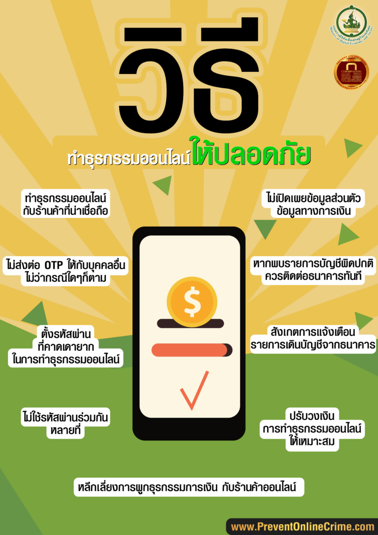 วิธีทำธุรกรรมออนไลน์ให้ปลอดภัย