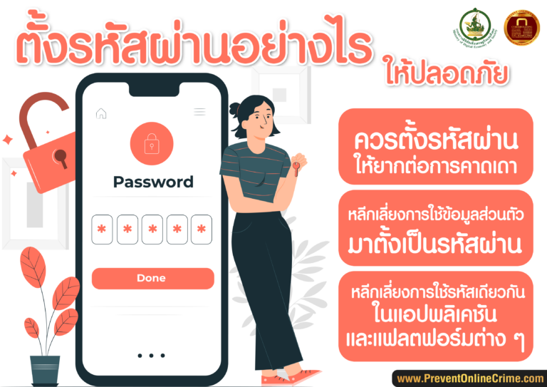 ตั้งรหัสผ่านอย่างไรให้ปลอดภัย