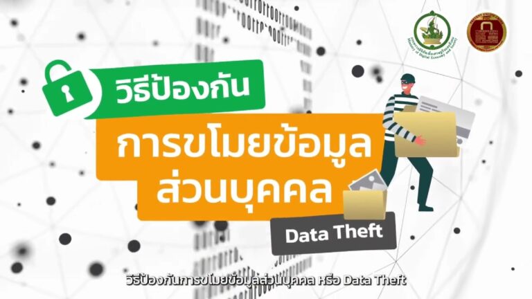 วิธีป้องกันการขโมยข้อมูลส่วนบุคคล (Data Theft)