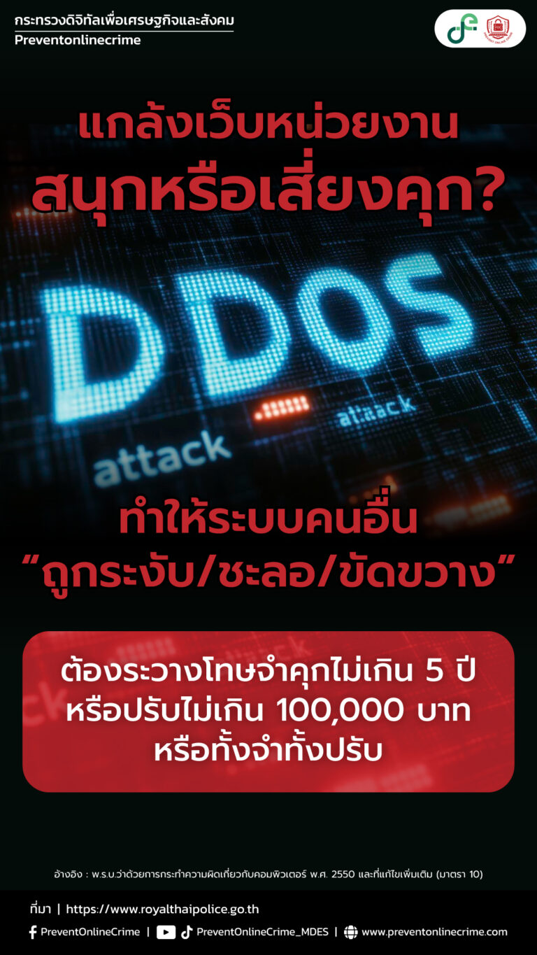 แกล้งเว็บหน่วยงาน สนุกหรือเสี่ยงคุก?