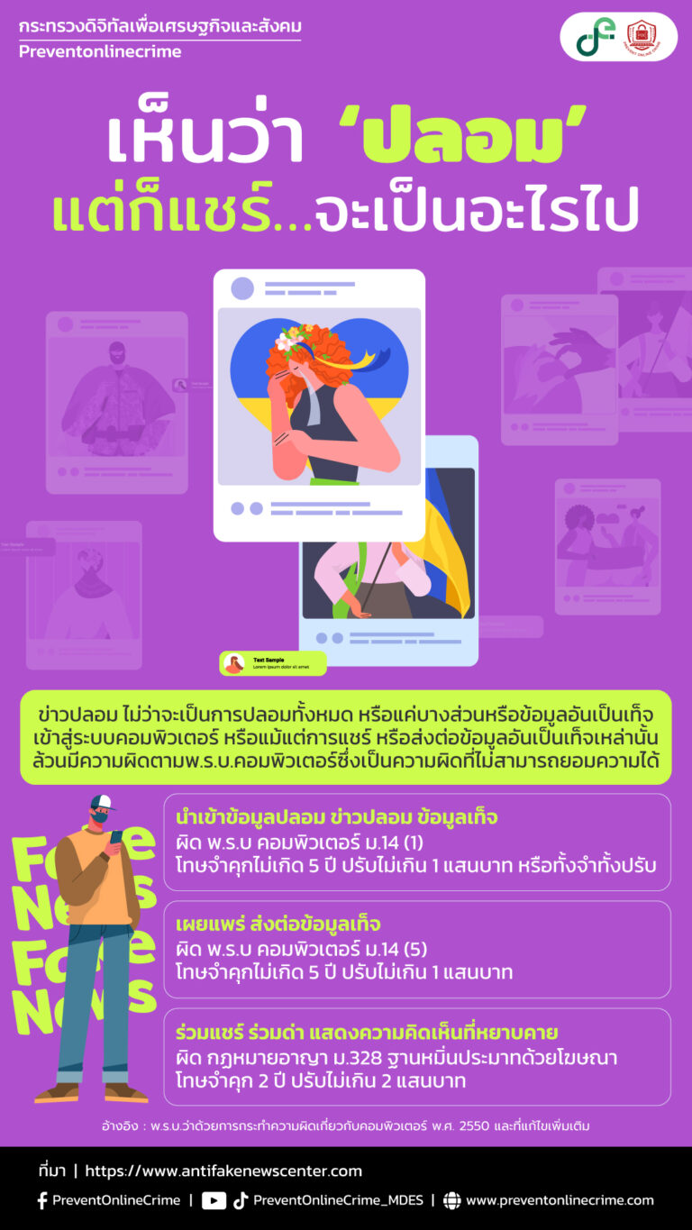 เห็นว่า ปลอม แต่ก็แชร์….จะเป็นอะไรไป
